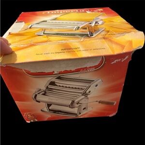 Imperia Italy Silver Pasta Maker used once ,in perfect condition